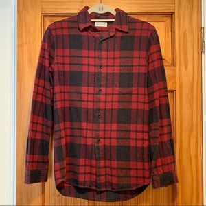 John Elliott Brushed Flannel Button Up